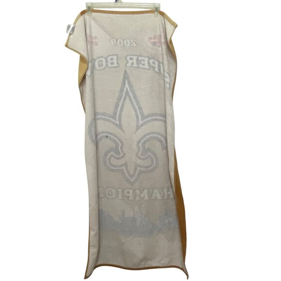 New Orleans Saints Super Bowl Champions 2010 Beach Towel Gold NFL South Florida - Picture 4 of 7